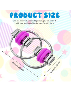 Juguetes Antiestrés Skylety 40 Pcs para Alivio de Ansiedad 2