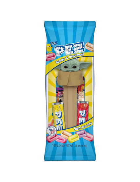 Dispensadores de Caramelos PEZ Mandaloriano - Paquete de 12