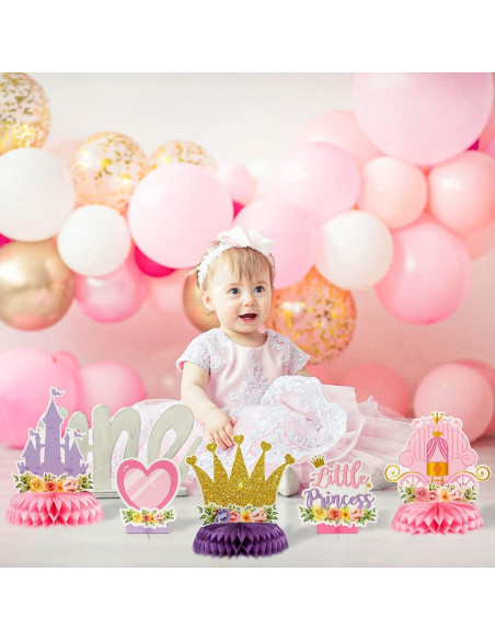 Centros de Mesa de Panal Floral Princesa ArowlWesh 12 Pcs