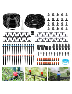 Kit de Riego por Goteo HEKIWAY 265FT para Jardín