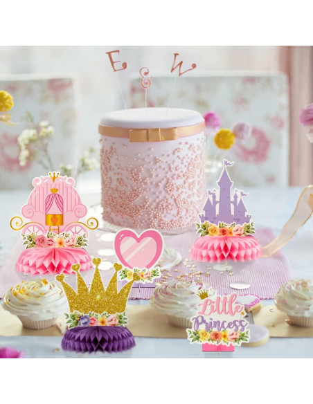 Centros de Mesa de Panal Floral Princesa ArowlWesh 12 Pcs