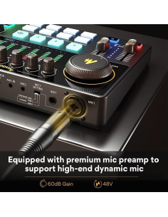 Interfaz de Audio MAONO AME2C Pro con Micrófono XLR 2