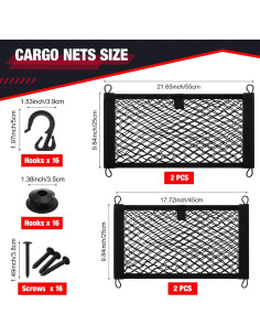 Red de Carga Tuanse 4 Pcs Estirable para Coche y Barco 2