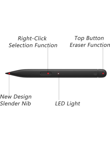 Slim Pen 2 Dogxiong para Microsoft Surface Pro 8/9/10, Precisión
