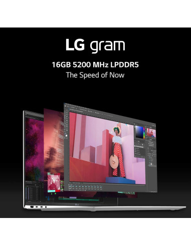 Laptop LG gram 15.6" i7 16GB 512GB Windows 11 Gris