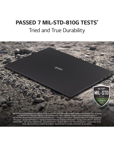 Laptop LG gram 15.6" i7 16GB 512GB Windows 11 Gris