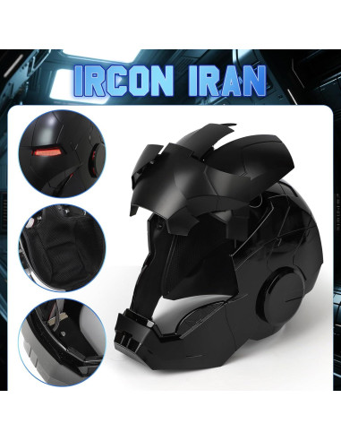 Casco YONTYEQ Iron Hero MK5 Negro 1:1 con Control Remoto y LED