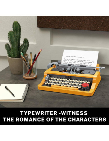 Set Retro JMBricklayer 20131 Máquina de Escribir y Walkman