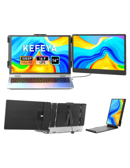 Extensor de Pantalla Doble KEFEYA S1 14" FHD 1080P USB-C