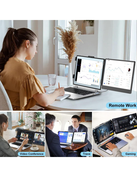 Extensor de Pantalla Doble KEFEYA S1 14" FHD 1080P USB-C