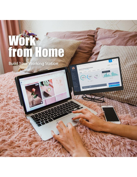 Extensor de Pantalla Doble KEFEYA S1 14" FHD 1080P USB-C