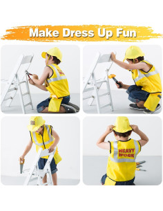Disfraz de Constructor iPlay, iLearn con Chaleco y Sombrero 2