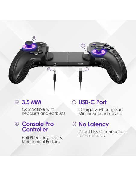 Controlador de Juegos Móvil ELO Vagabond para iPhone y Android