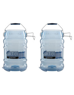 Hielo Tote San Jamar SI6000 6 Galones Azul Paquete de 2