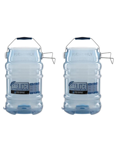 Hielo Tote San Jamar SI6000 6 Galones Azul Paquete de 2