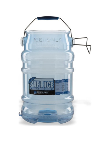 Hielo Tote San Jamar SI6000 6 Galones Azul Paquete de 2