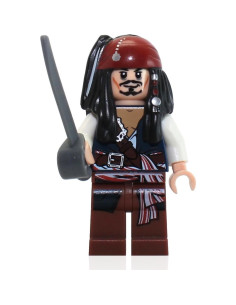 Minifigura Jack Sparrow LEGO Piratas del Caribe 5,08 cm 2