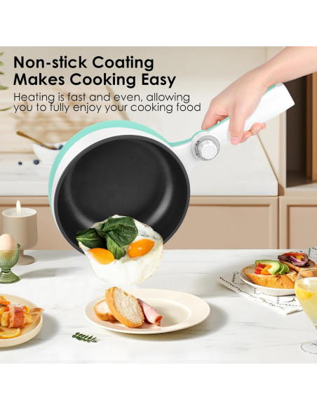 Audecook Olla Eléctrica 1.7L Antiadherente Verde-B