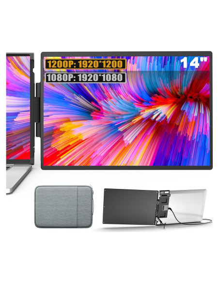 Extensor de Pantalla Doble Oiiwak 14" FHD 1920x1200