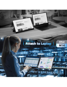 Extensor de Pantalla Doble Oiiwak 14" FHD 1920x1200 2