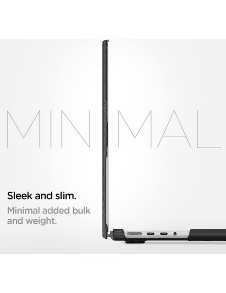 Funda Spigen para MacBook Pro 35.6 cm M4/M3/M2/M1 Negro Funda Spigen para MacBook Pro 35.6 cm M4/M3/M2/M1 Negro