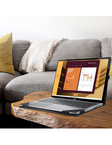 Funda para Laptop DELL Latitude 5550 15.6" Cuero PU Gris