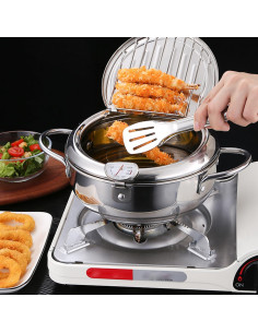 Olla de freír profunda Acero Inoxidable 304 3.4L Control Temperatura 2