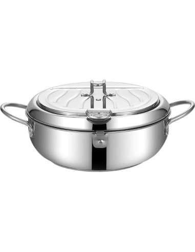 Olla de freír profunda Acero Inoxidable 304 3.4L Control Temperatura
