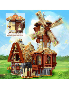 JMBricklayer Casa Molino de Viento Medieval 30116 2808 Piezas 2