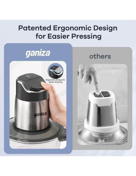 Procesador de Alimentos Ganiza GC10-S 2 Velocidades 8 Tazas