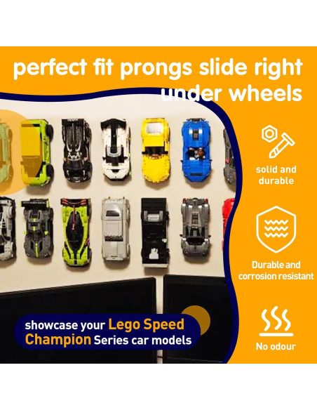 Soportes de Pared para Autos Speed Champions - 20 Piezas