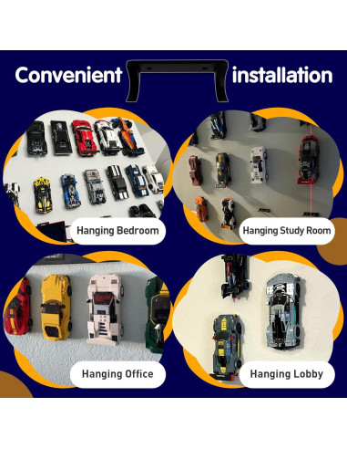 Soportes de Pared para Autos Speed Champions - 20 Piezas