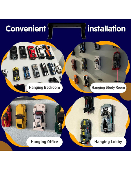 Soportes de Pared para Autos Speed Champions - 20 Piezas