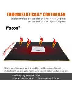 Almohadilla Calefactora Facon 12x18cm 12V - 2 Pack 2