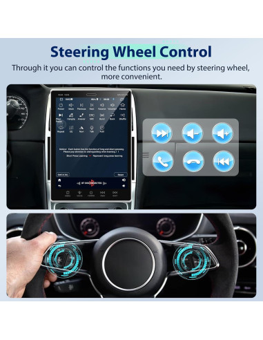 Podofo Estéreo de Coche Android 9.5" Pantalla Táctil GPS
