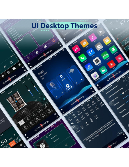 Podofo Estéreo de Coche Android 9.5" Pantalla Táctil GPS