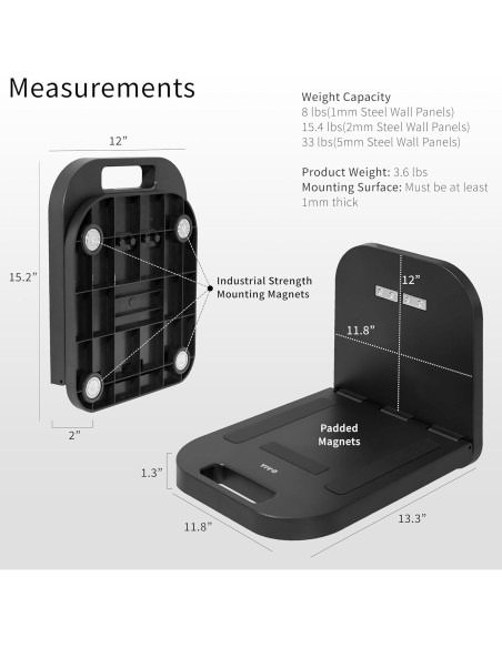 Estación de Trabajo Magnética VIVO DESK-MAG01 para Laptop