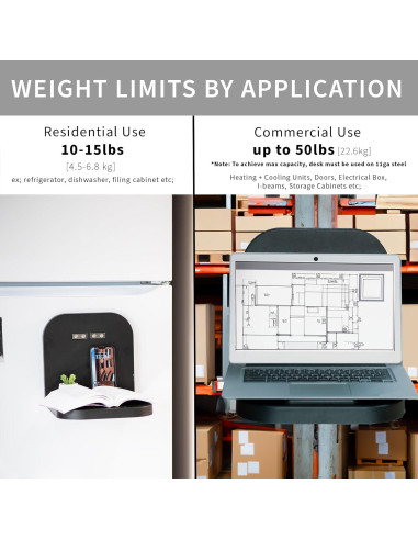 Estación de Trabajo Magnética VIVO DESK-MAG01 para Laptop