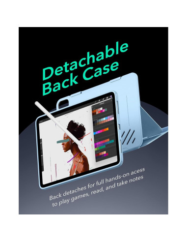 Funda ESR para iPad Air 13" M3/M2 2024/2025, Soporte Ajustable