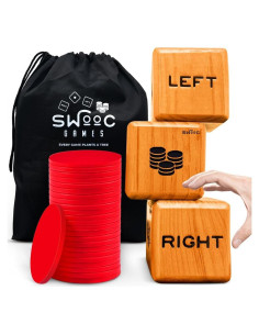 Juego de Dados Gigante SWOOC con 24 Fichas y Bolsa - Jardín
