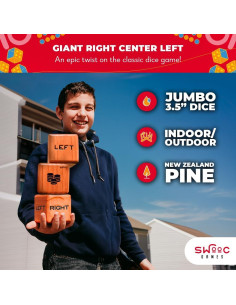 Juego de Dados Gigante SWOOC con 24 Fichas y Bolsa - Jardín 2