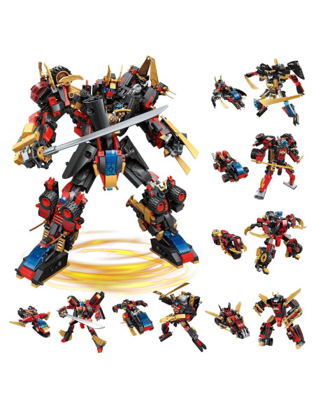 Juego de Construcción QIAOLETONG 12 en 1 Robot Mecha 542 PCS Juego de Construcción QIAOLETONG 12 en 1 Robot Mecha 542 PCS