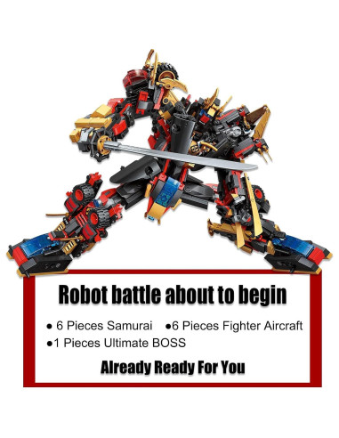 Juego de Construcción QIAOLETONG 12 en 1 Robot Mecha 542 PCS