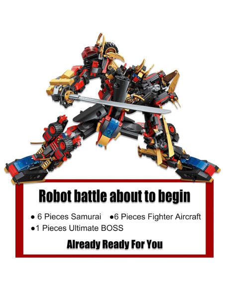 Juego de Construcción QIAOLETONG 12 en 1 Robot Mecha 542 PCS Juego de Construcción QIAOLETONG 12 en 1 Robot Mecha 542 PCS