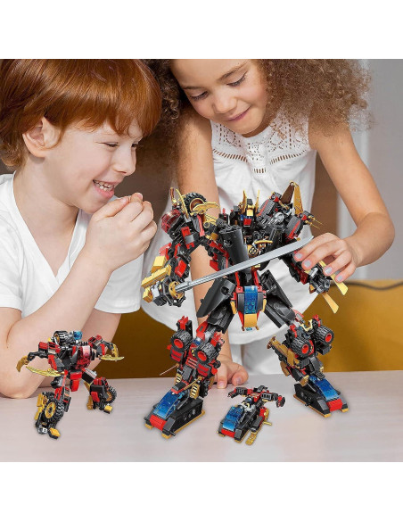 Juego de Construcción QIAOLETONG 12 en 1 Robot Mecha 542 PCS Juego de Construcción QIAOLETONG 12 en 1 Robot Mecha 542 PCS
