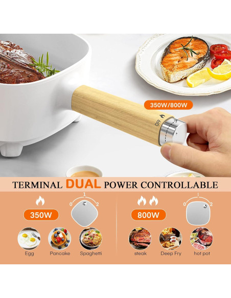 Olla Caliente Eléctrica Audecook 2L con Vaporera 20cm