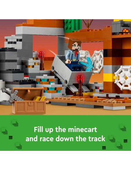 LEGO Minecraft La Mina Abandonada 21263 - Juguete 538 Piezas LEGO Minecraft La Mina Abandonada 21263 - Juguete 538 Piezas