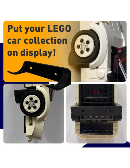 Soporte de Pared para Automóviles Speed Champions 20 PCS Negro