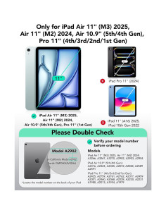 Funda ESR para iPad Air 11" y Pro 11" con teclado negro 2