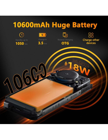 FOSSiBOT F101P Teléfono Rugerizado 7GB 64GB 10600mAh